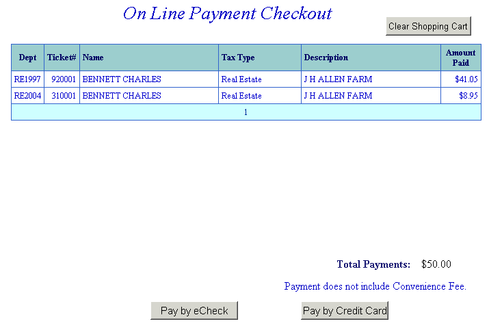 choose payment option